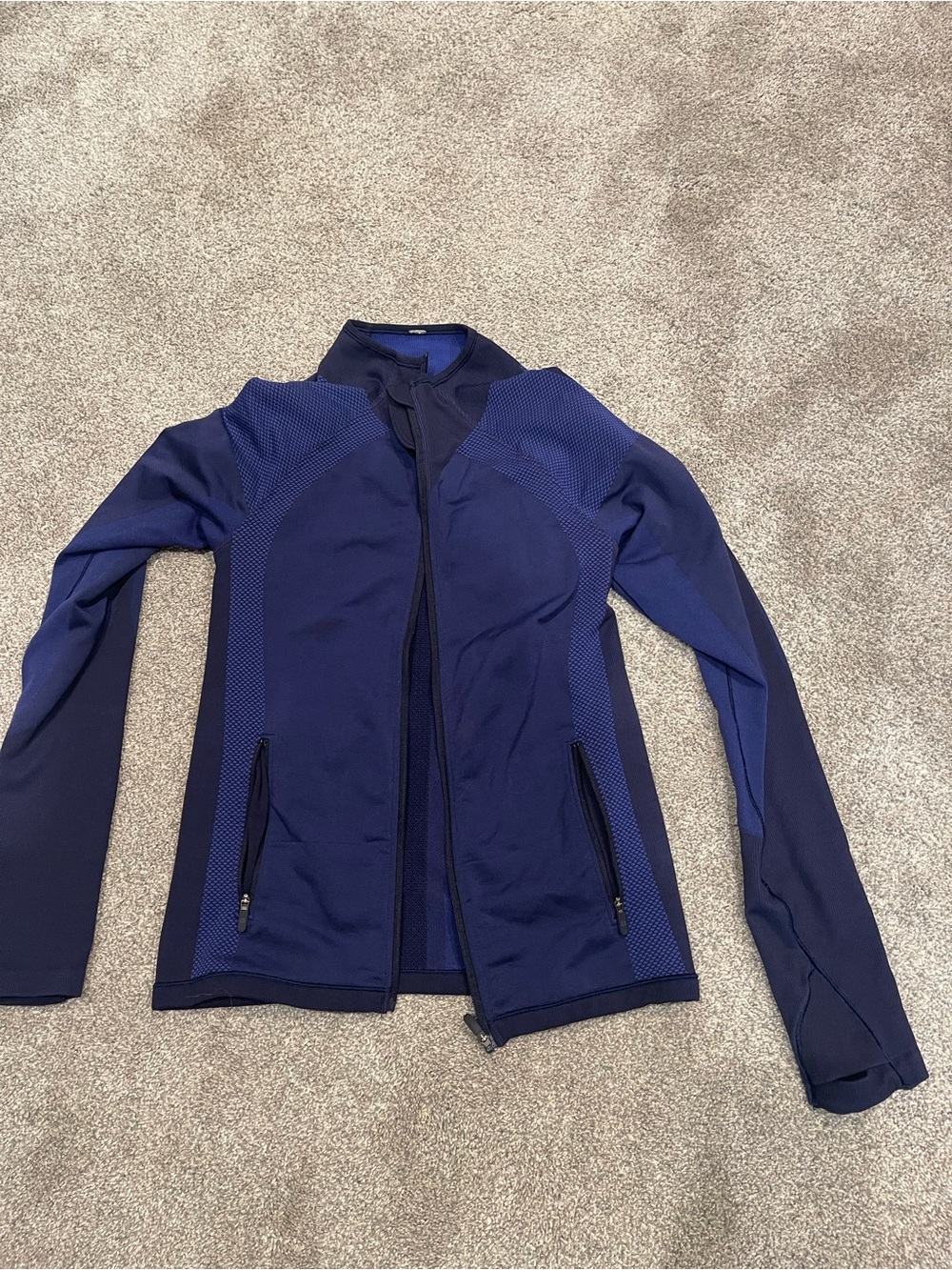 lululemon athletica Navy and Deep Blue Performance Bomber Jacket
